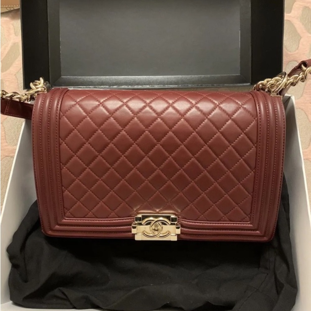 COPY - New Chanel Burgundy Boy Bag